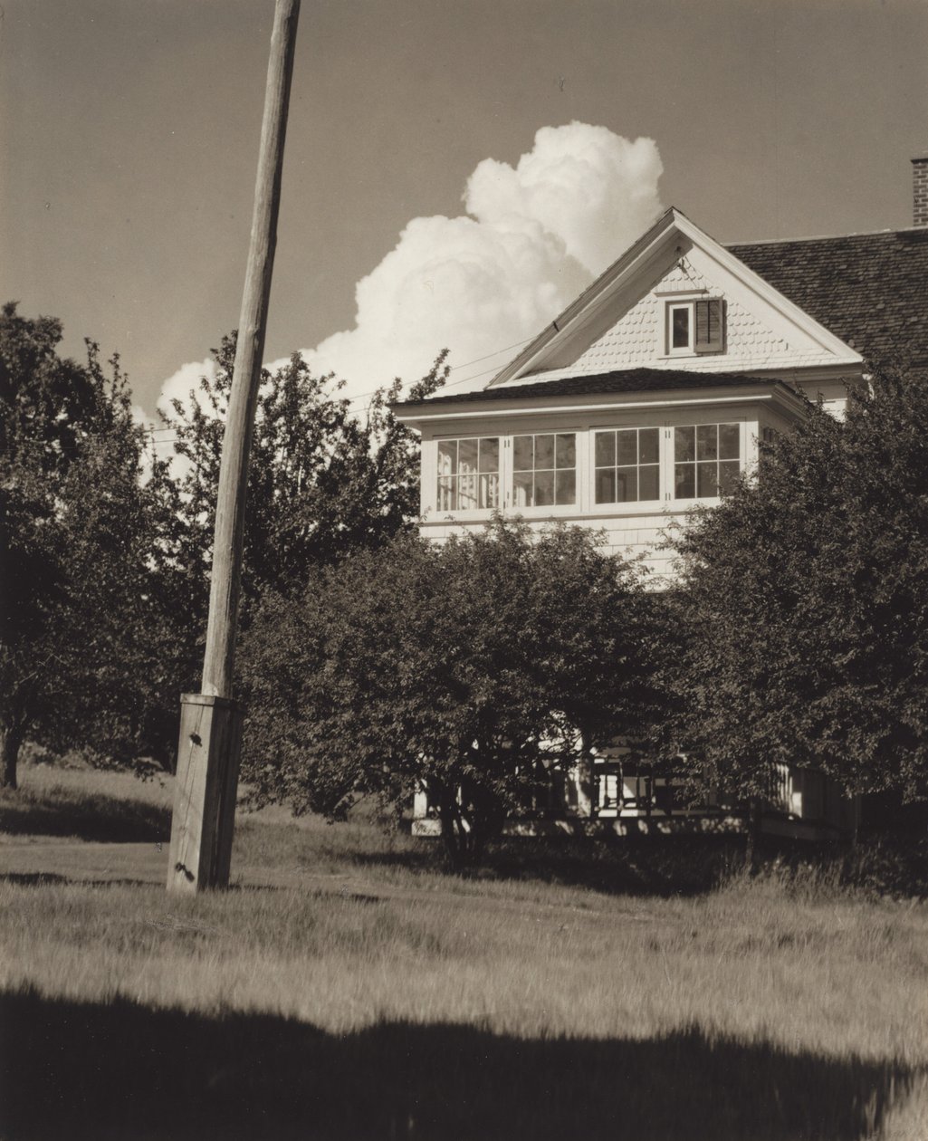 Dům, Lake George od Alfred Stieglitz