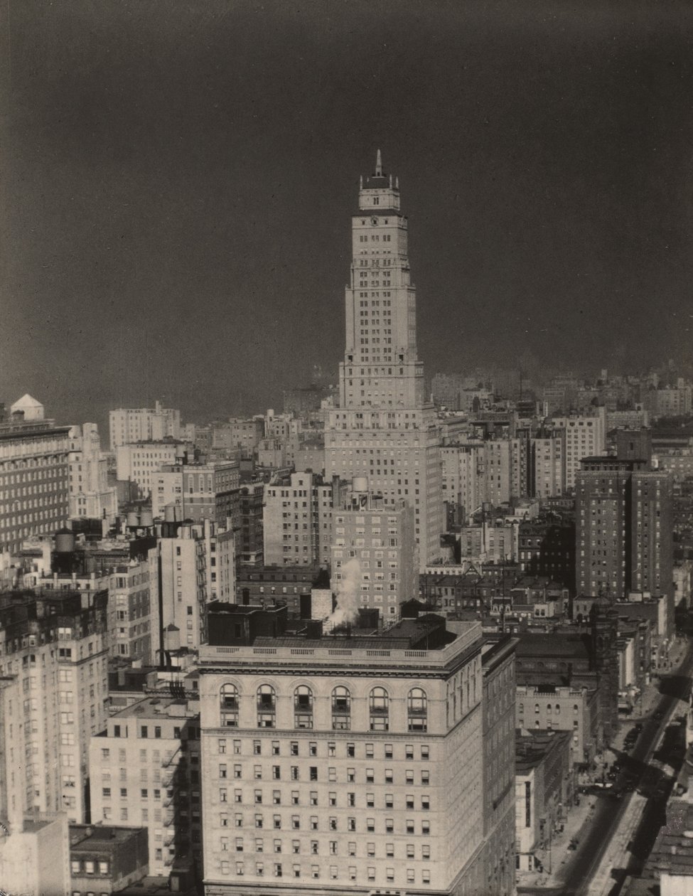 Pohled na sever z pokoje 3003, hotel Shelton, New York od Alfred Stieglitz
