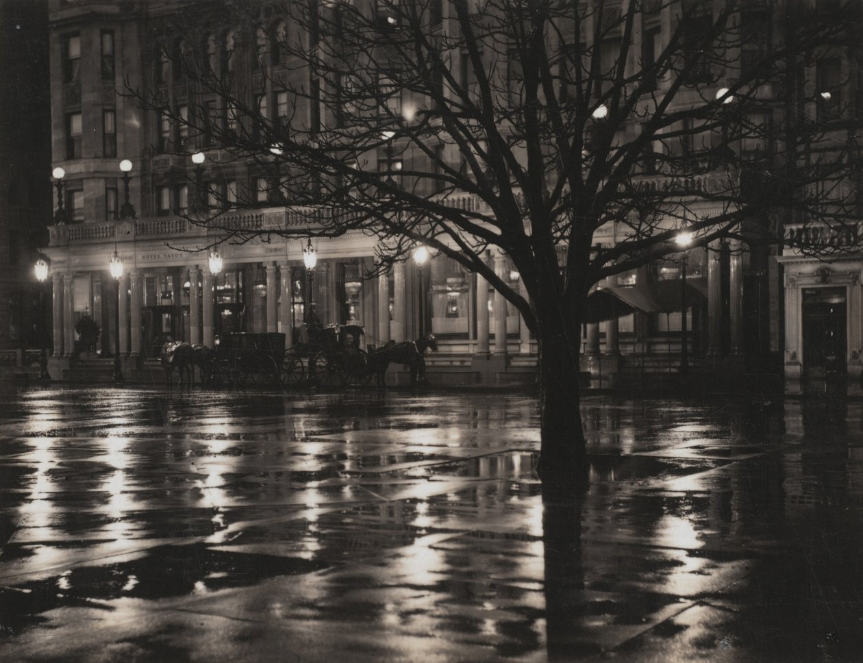 Noc - New York od Alfred Stieglitz