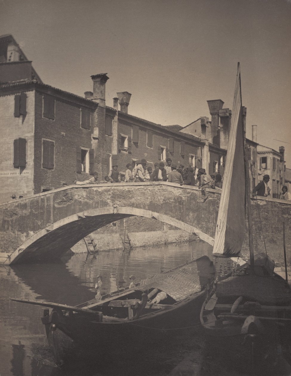 Na mostě – Chioggia od Alfred Stieglitz