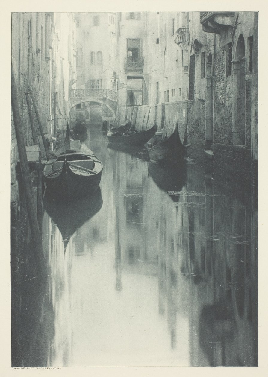 Reflexe-Benátky od Alfred Stieglitz