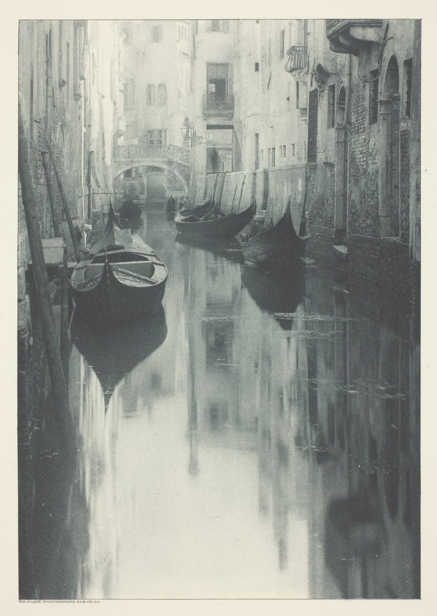 Reflexe-Benátky od Alfred Stieglitz