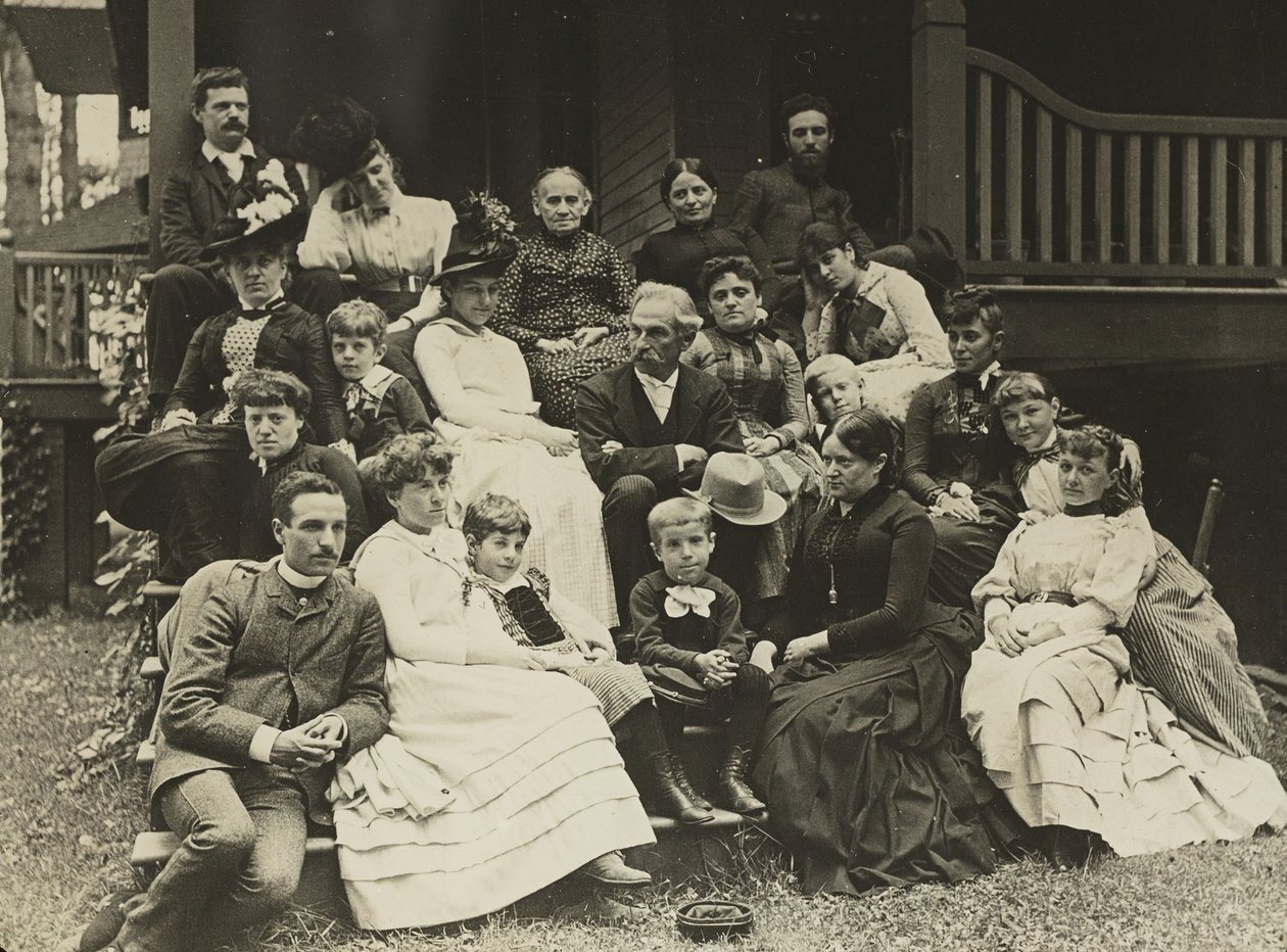 Stieglitz Family v Oaklawn, Lake George, 1888. od Alfred Stieglitz