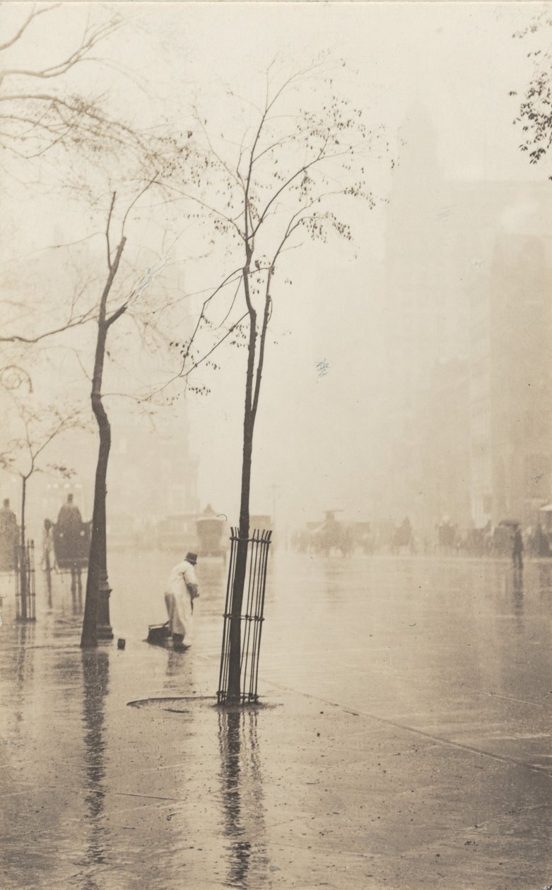 Uklízeč ulic a Malý stromek od Alfred Stieglitz