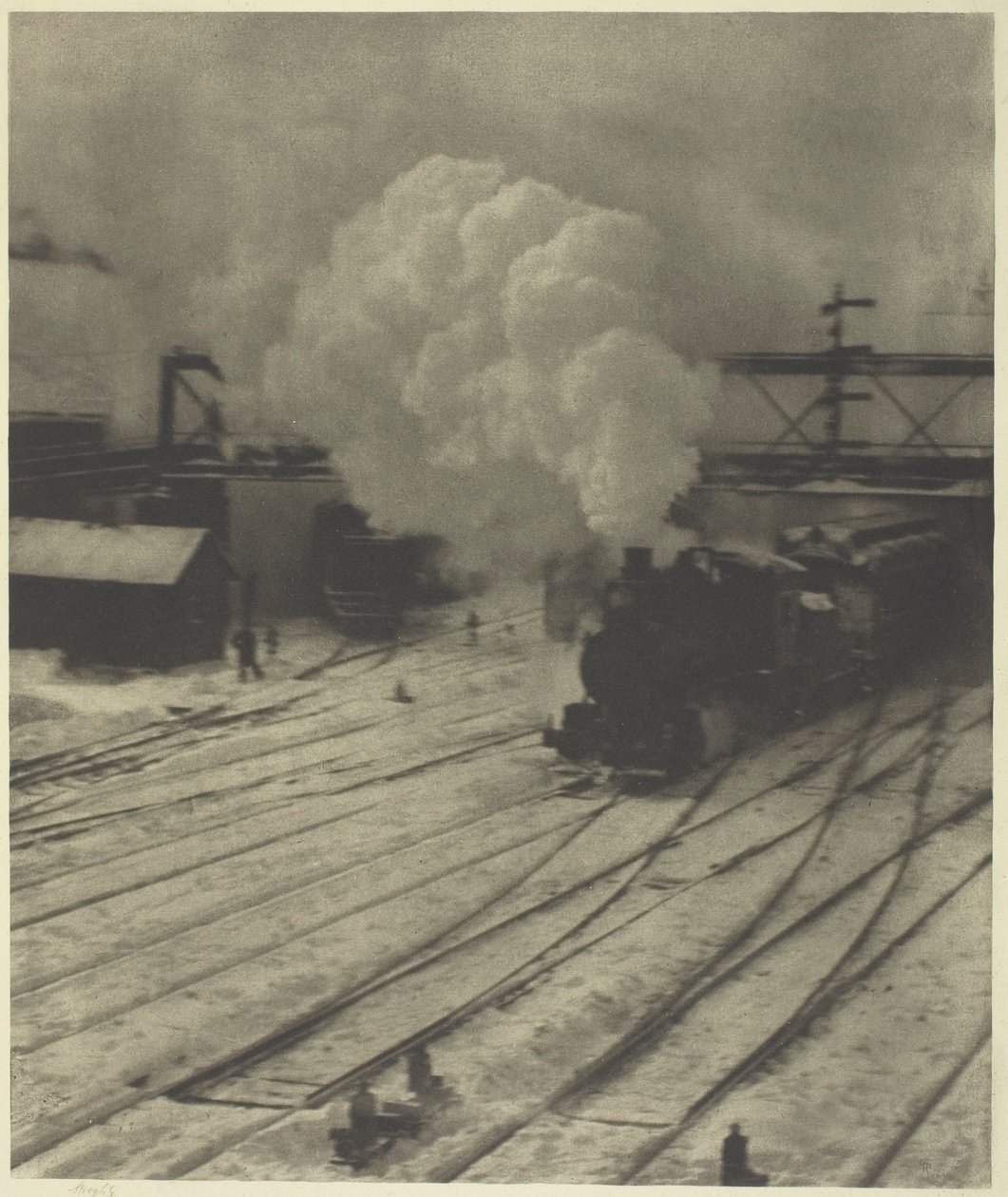 Železniční nádraží, zima od Alfred Stieglitz