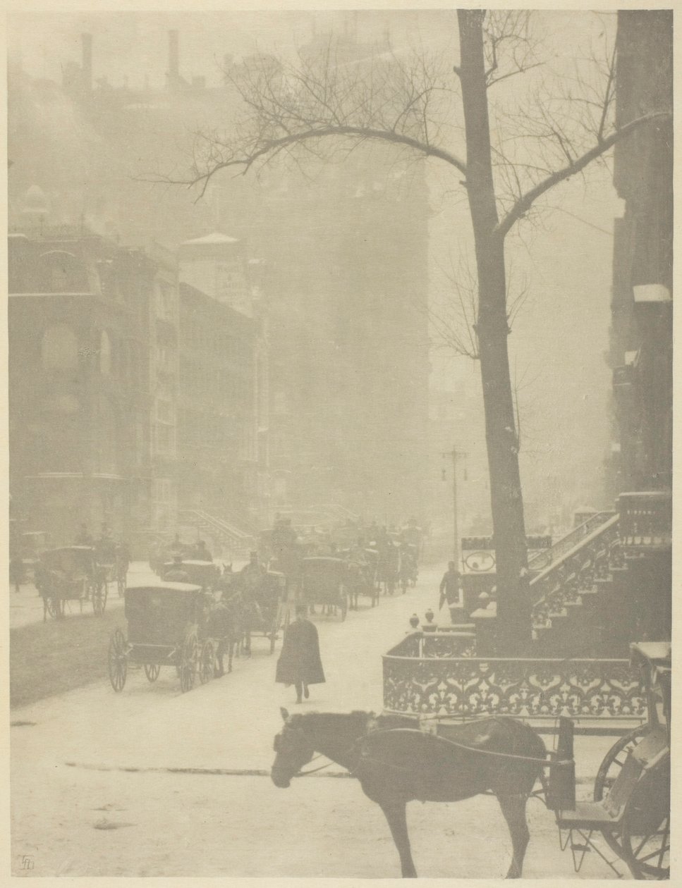 Ulice, Pátá Avenue od Alfred Stieglitz