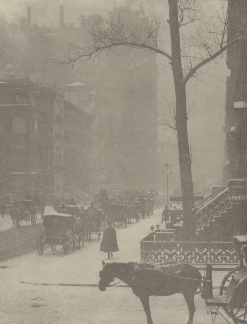 Ulice, Pátá avenue od Alfred Stieglitz