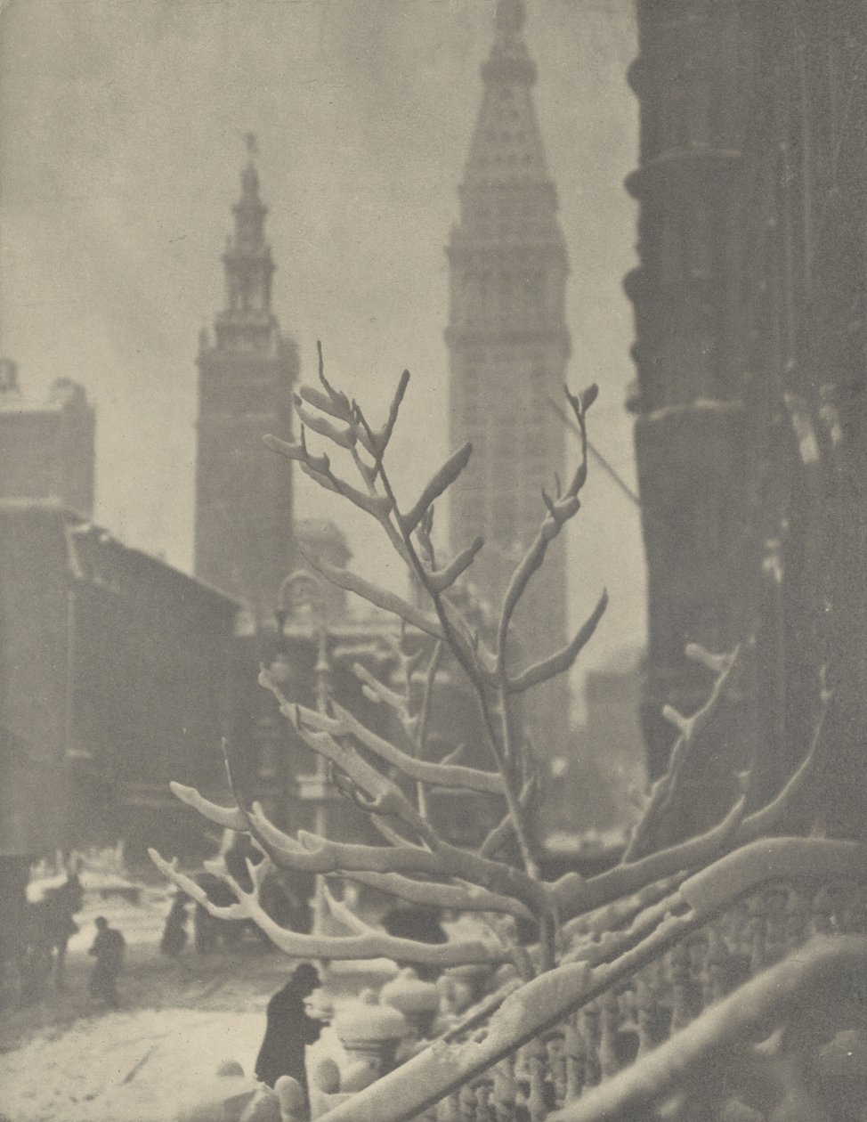 Dvě věže - New York od Alfred Stieglitz