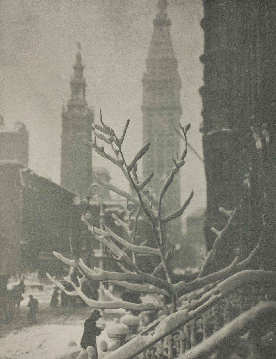 Dvě věže, New York od Alfred Stieglitz