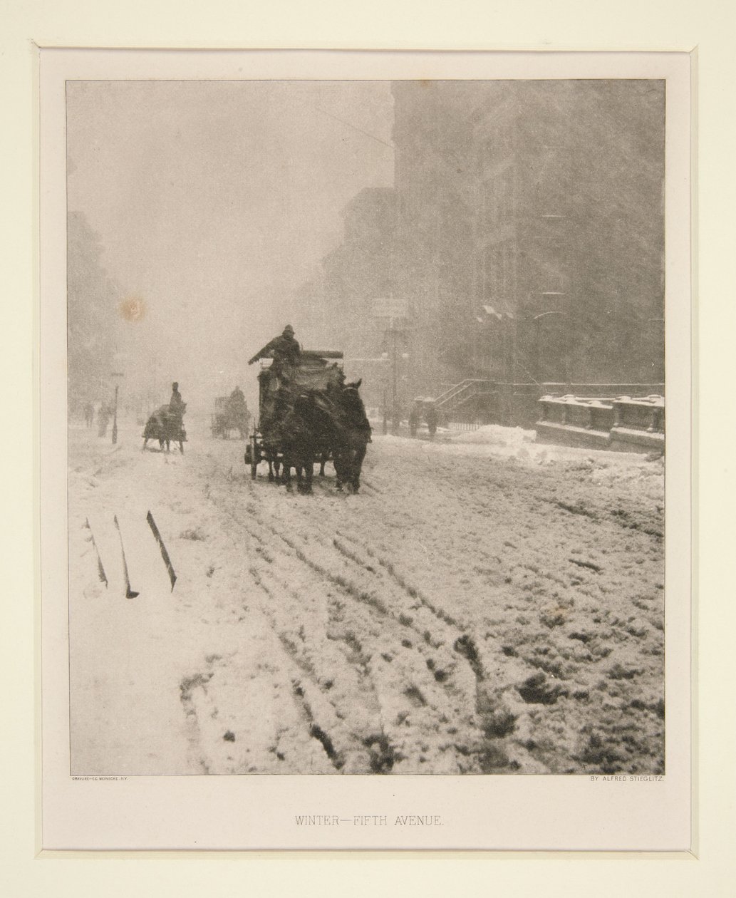 Zima – Pátá avenue od Alfred Stieglitz