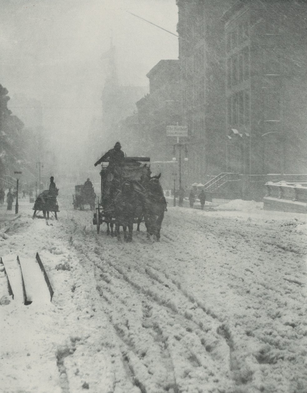 Zima, Pátá avenue od Alfred Stieglitz