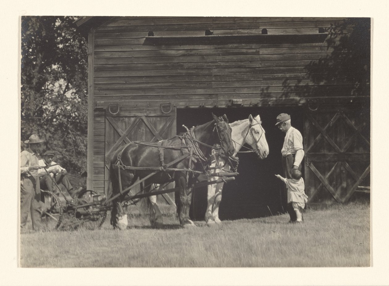 [Yvonne Boursault, Fred Varnum a dva neidentifikovaní muži, Lake George] od Alfred Stieglitz