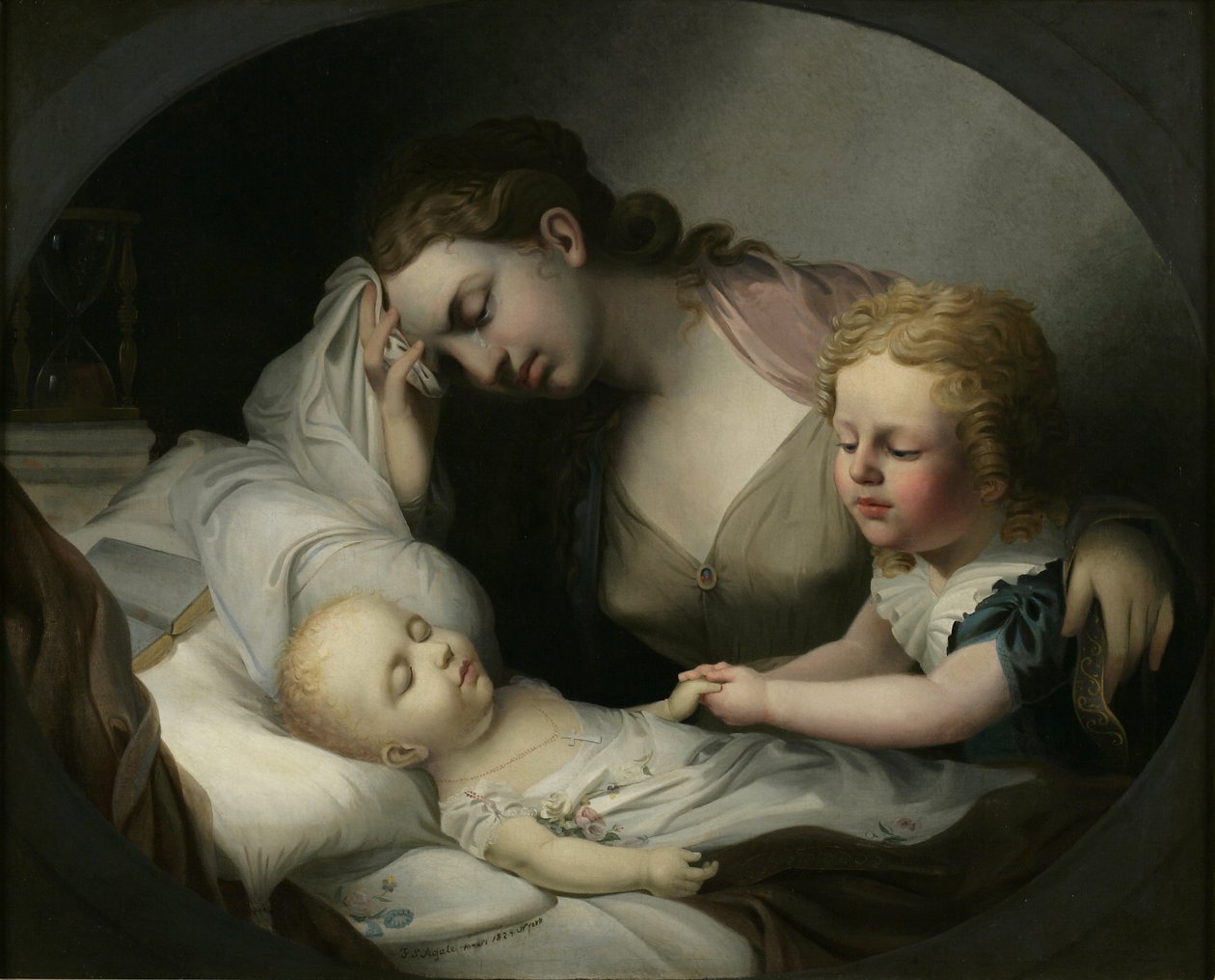 Matka naříkající nad svým dítětem, 1824 od Alfred Thomas Agate