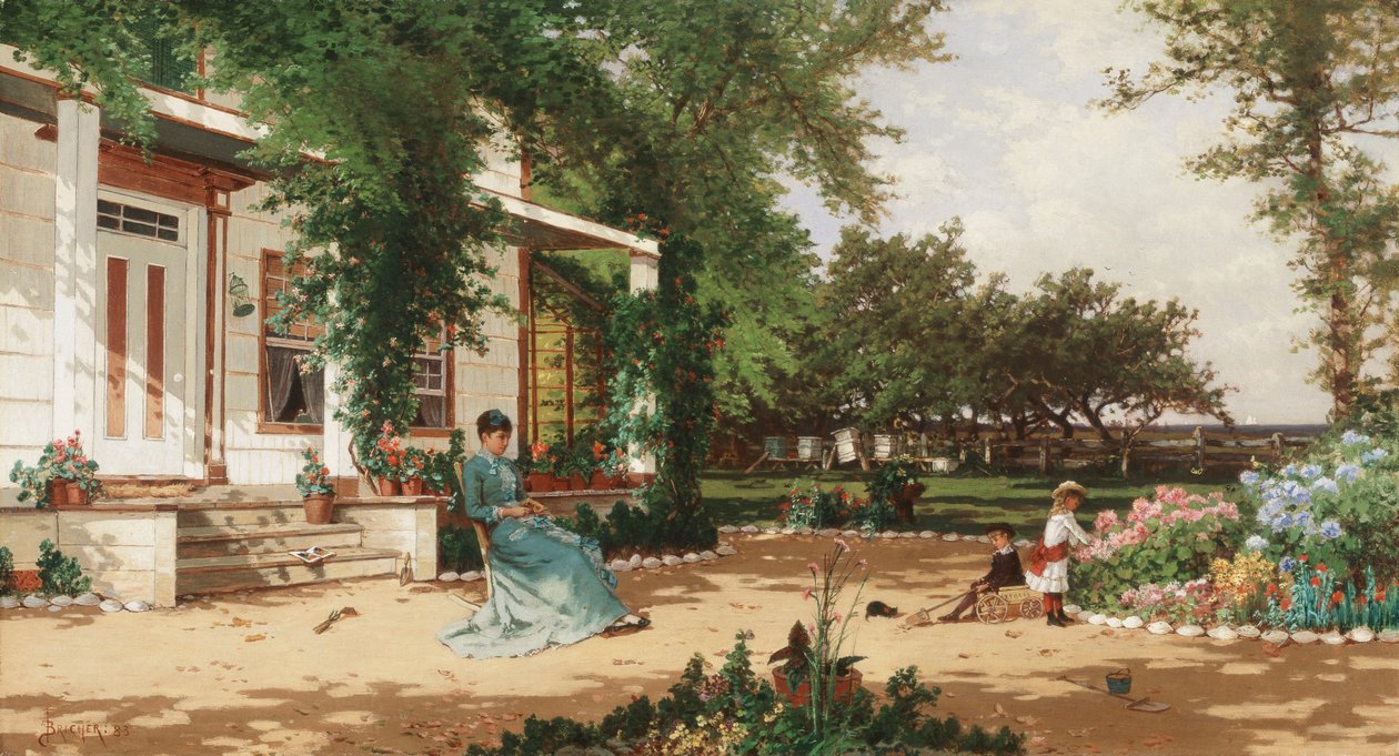V zahradě mých sousedů, 1883 od Alfred Thompson Bricher