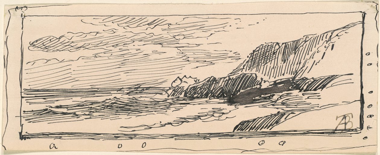Skalnaté pobřeží od Alfred Thompson Bricher