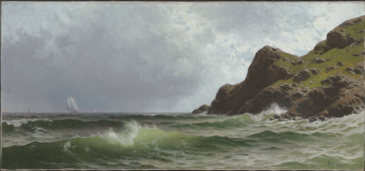 Plachtění U Pobřeží od Alfred Thompson Bricher