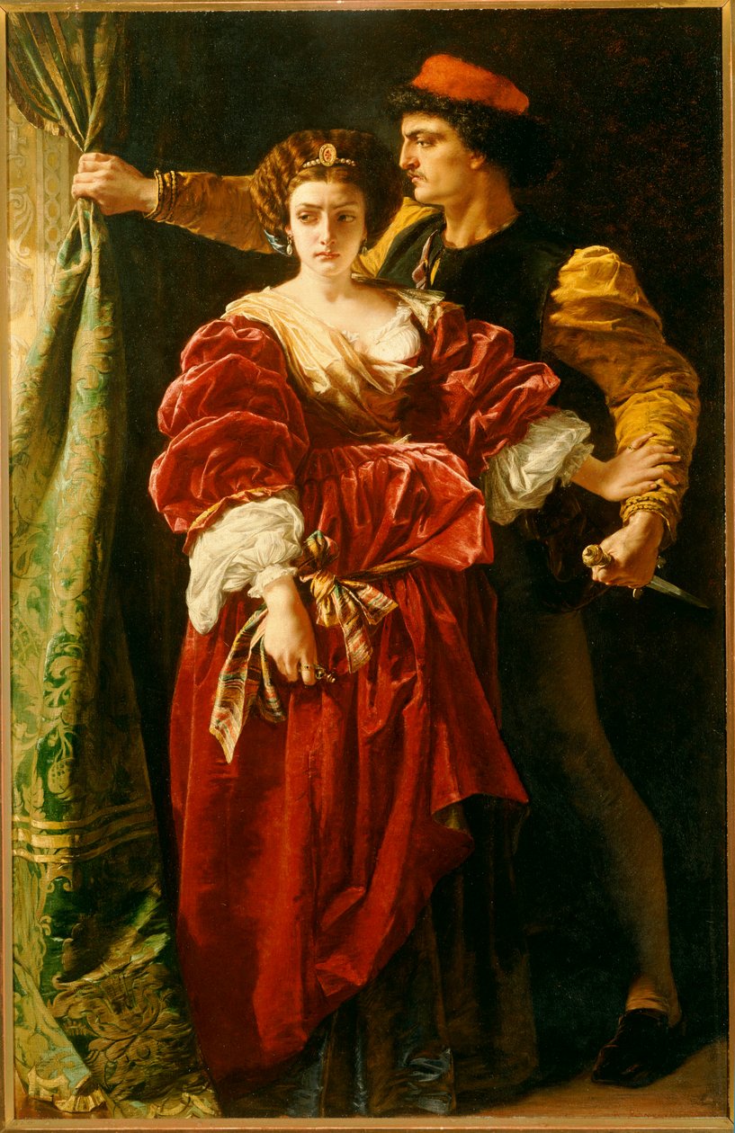 Lucrezia Borgia, 1863 od Alfred W. Elmore