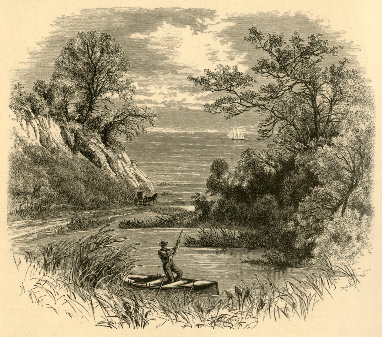 „Záblesk jezera Michigan“, 1874. od Alfred Rudolph Waud