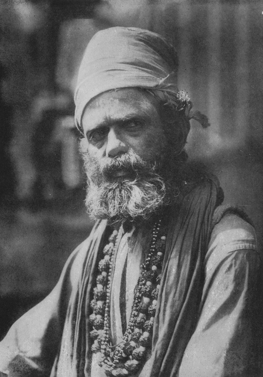 Hinduistický Sanywassi neboli náboženský asketa, c1890, 1910 od Alfred William Amandus Plate