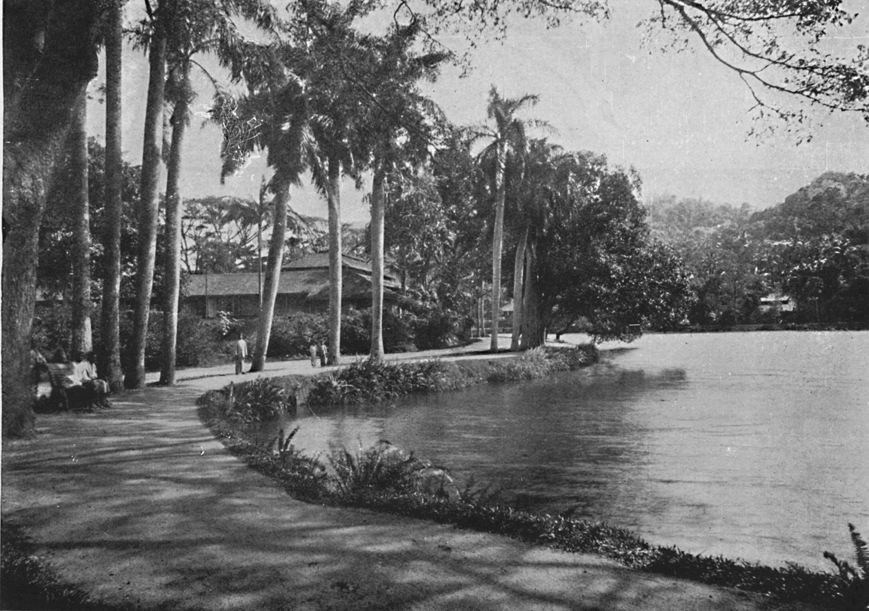 Kandy Lake and Drive, c1890, 1910 od Alfred William Amandus Plate