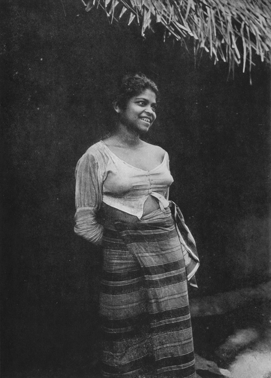 Sinhalese Village Beauty, c1890, 1910 od Alfred William Amandus Plate