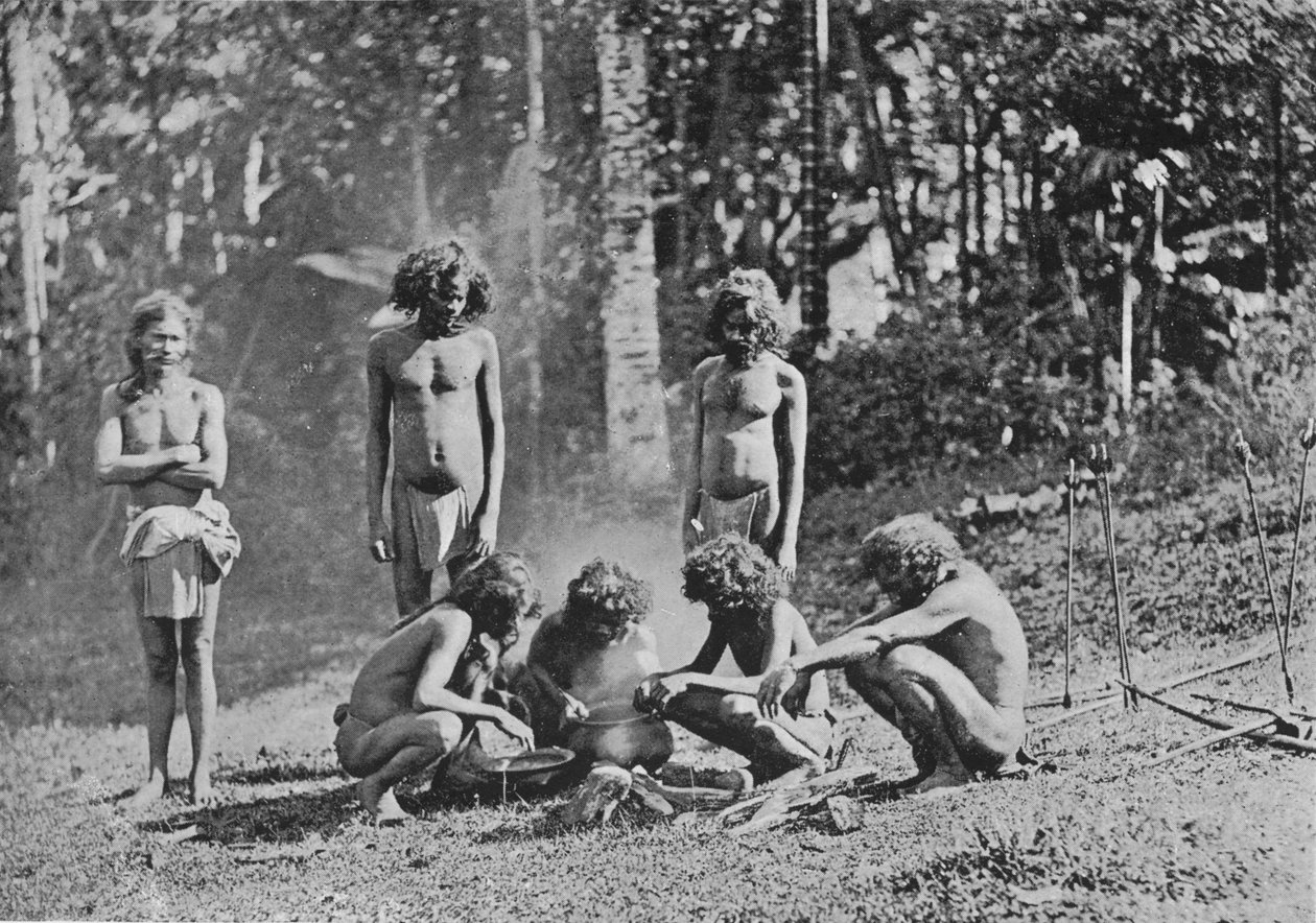 Veddahs or Wild Men, c1890, 1910 od Alfred William Amandus Plate