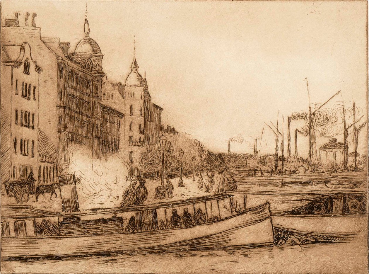 Severní přístav od Alfred William Finch