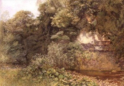 Still Pool Under Rocks od Alfred William Hunt
