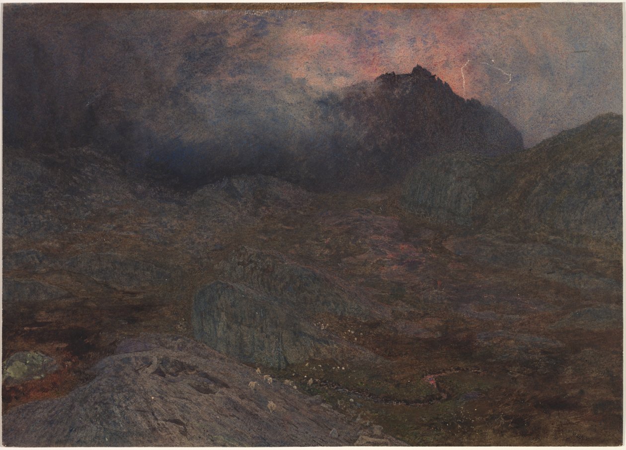Cwm Trifaen, c. 1857. od Alfred William Hunt