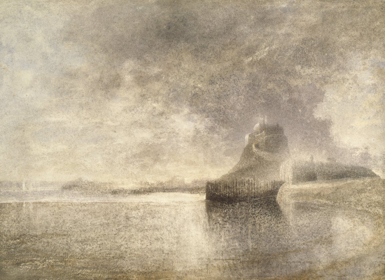 Holy Island Castle, Northumbria, c.1882-3 (akvarel na papíře) od Alfred William Hunt