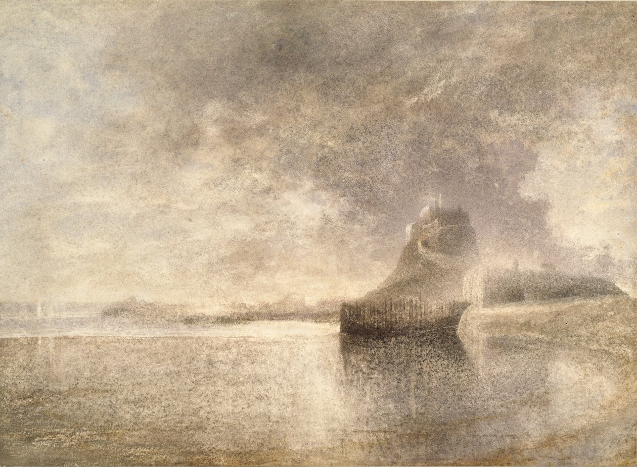 Hrad Holy Island, Northumbria, c1882-3 od Alfred William Hunt