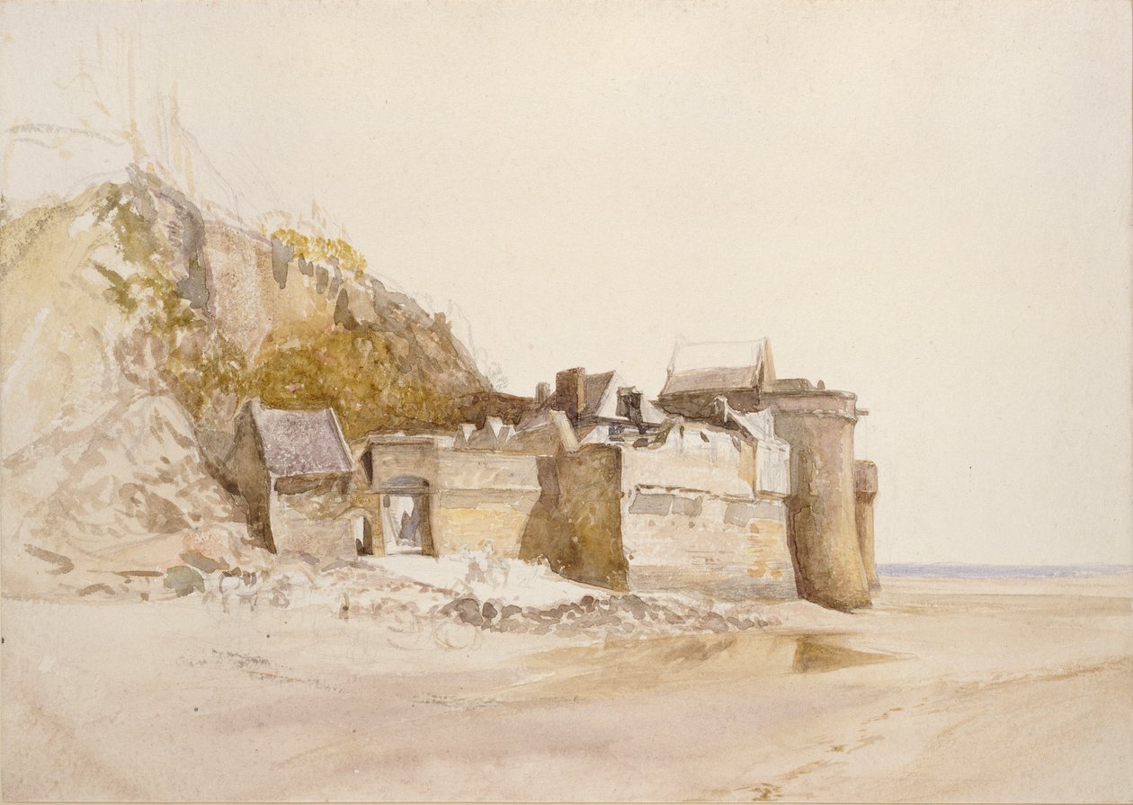 Mont St Michel, Vnější brána, c1876 od Alfred William Hunt