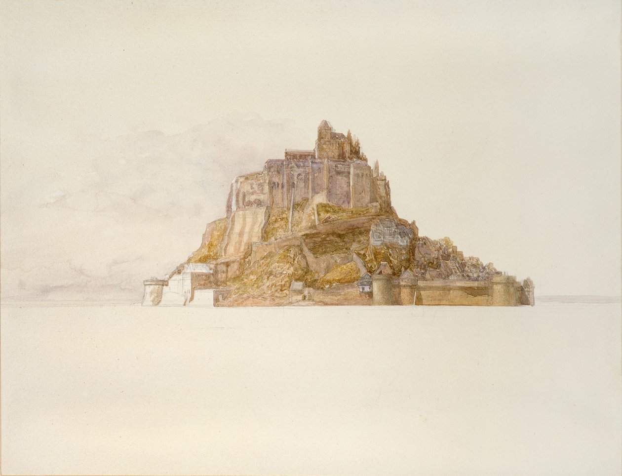Mont St Michel z Sands, c1876 od Alfred William Hunt