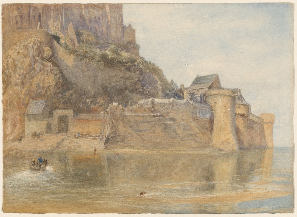 Hradby, Mont St. Michel, Francie od Alfred William Hunt