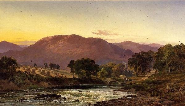 Poblíž průsmyku Llangollen, Severní Wales od Alfred de Breanski