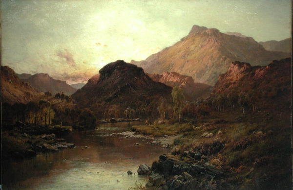 Údolí Ben Nevis (olej na plátně) od Alfred de Breanski