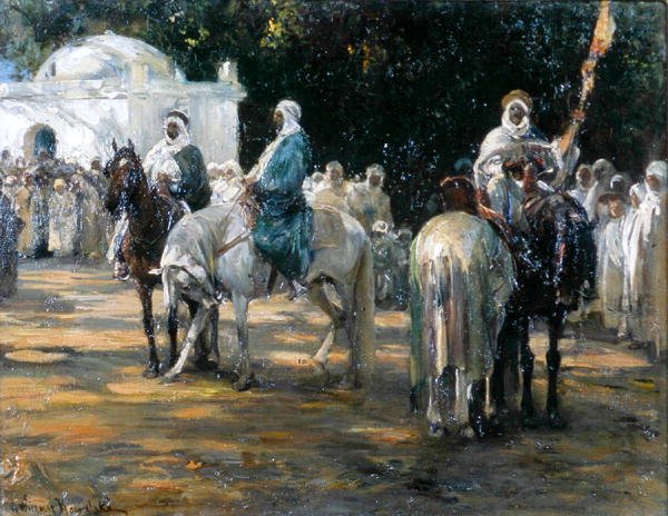 Před meshhedem, kolem roku 1903 (olej na plátně) od Alfred von Wierusz Kowalski