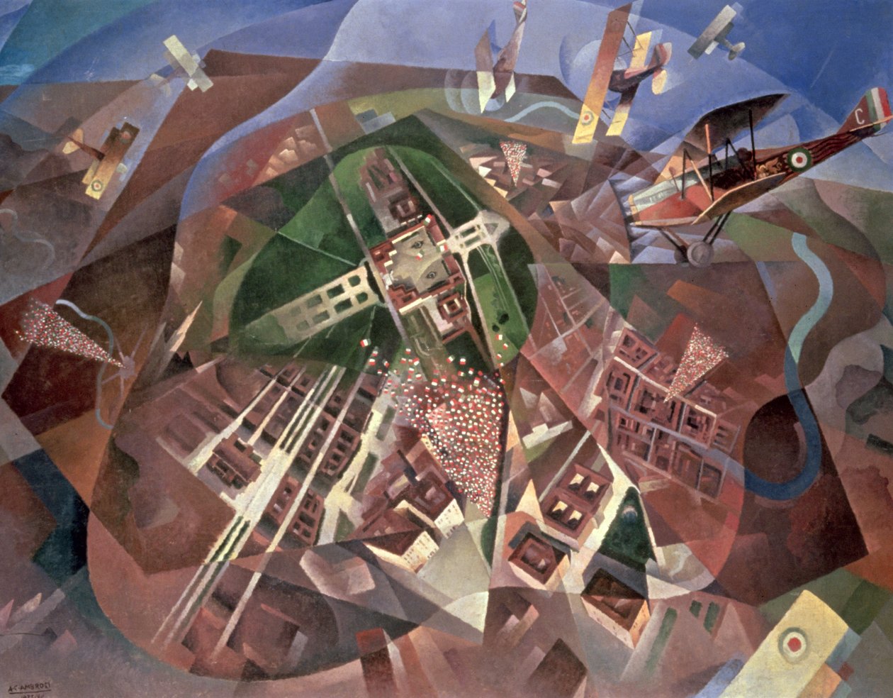 Přelet nad Vídní, 1933 od Alfredo G. Ambrosi