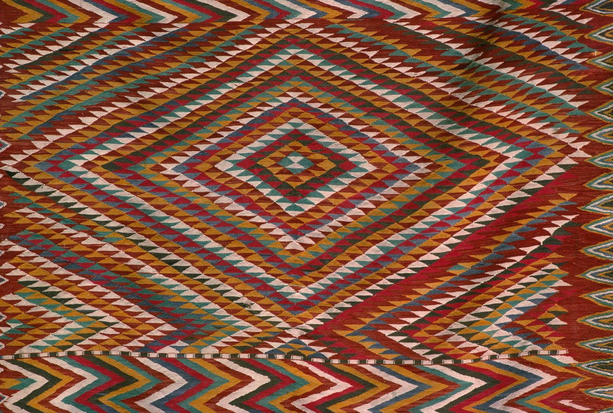 Koberec z údolí Mzab, detail (vlna) od Algerian School
