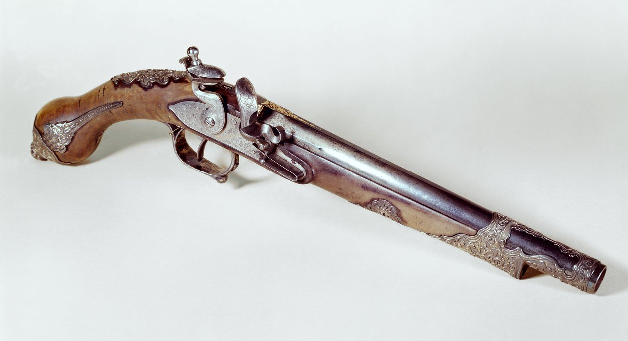 Pistole patřící Abd el-Kaderovi (1808-83) (kov) od Algerian School