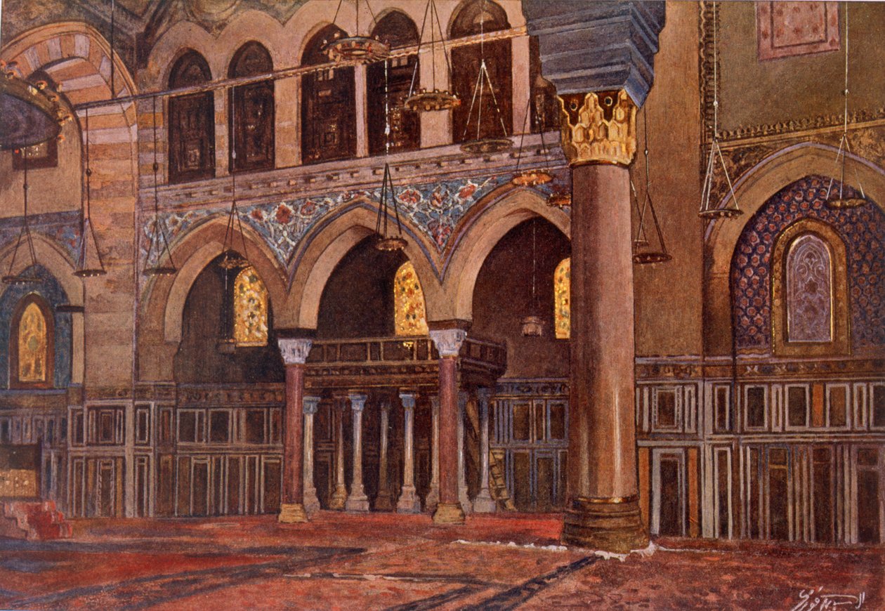 Mešita Al-Fath, hospoda. 1949. od Alhusain Fawzy