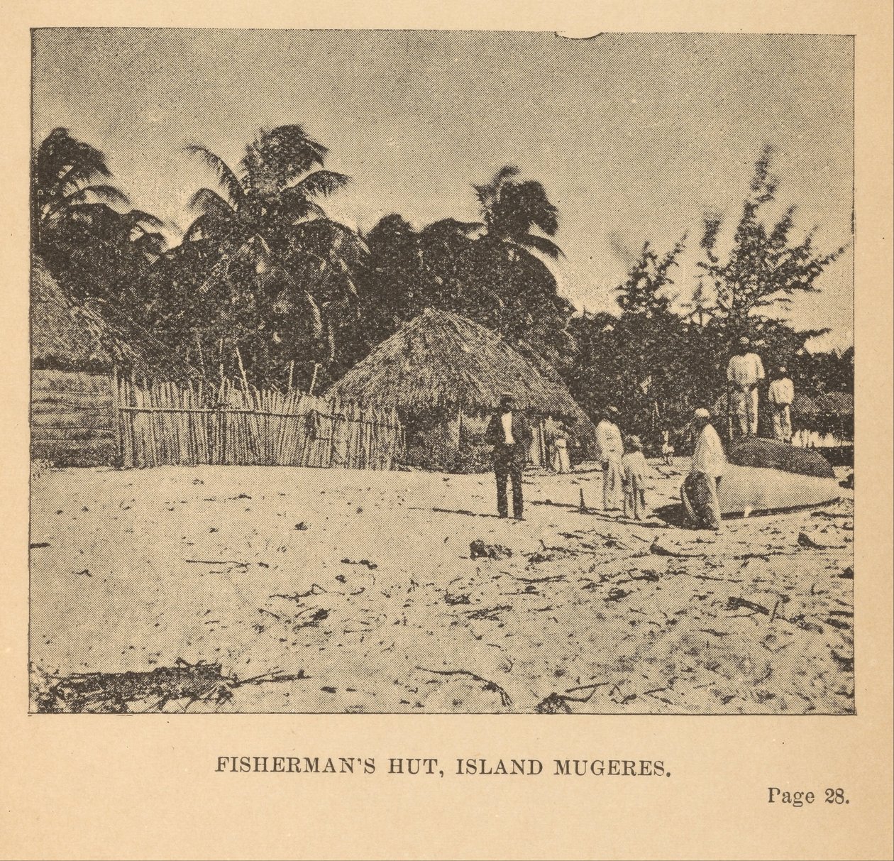 Rybářská chata, Isla Mujeres od Alice D. Le Plongeon