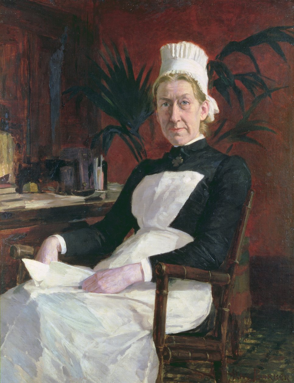 Alice Fisher, vrchní sestra (olej na plátně) od Alice Barber Stephens