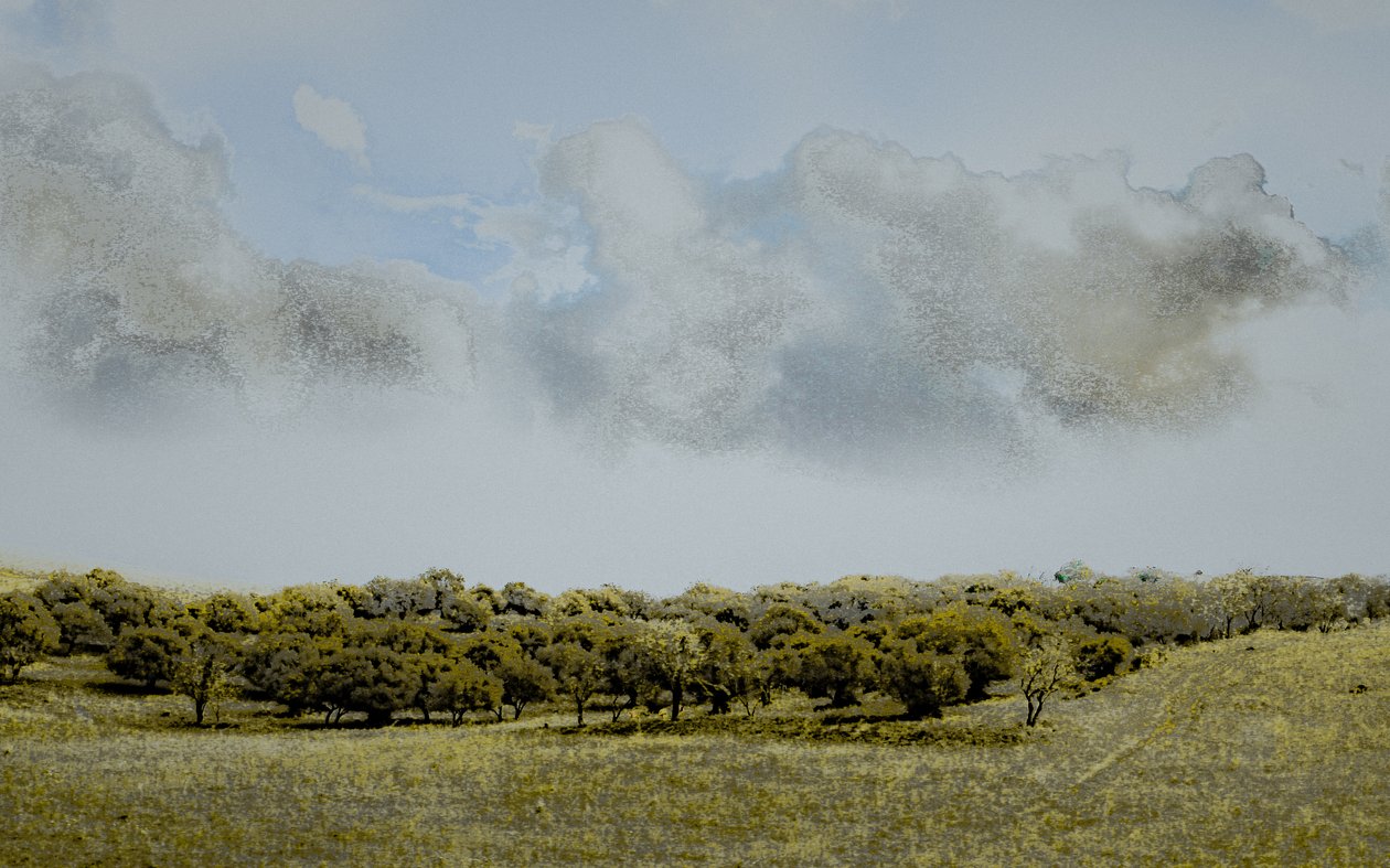 Sicilské odpoledne, 2018 (ručně malovaná fotografie) od Alice Gur Arie