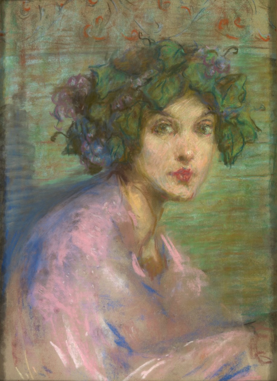 Bacchante (pastel na papíře) od Alice Pike Barney