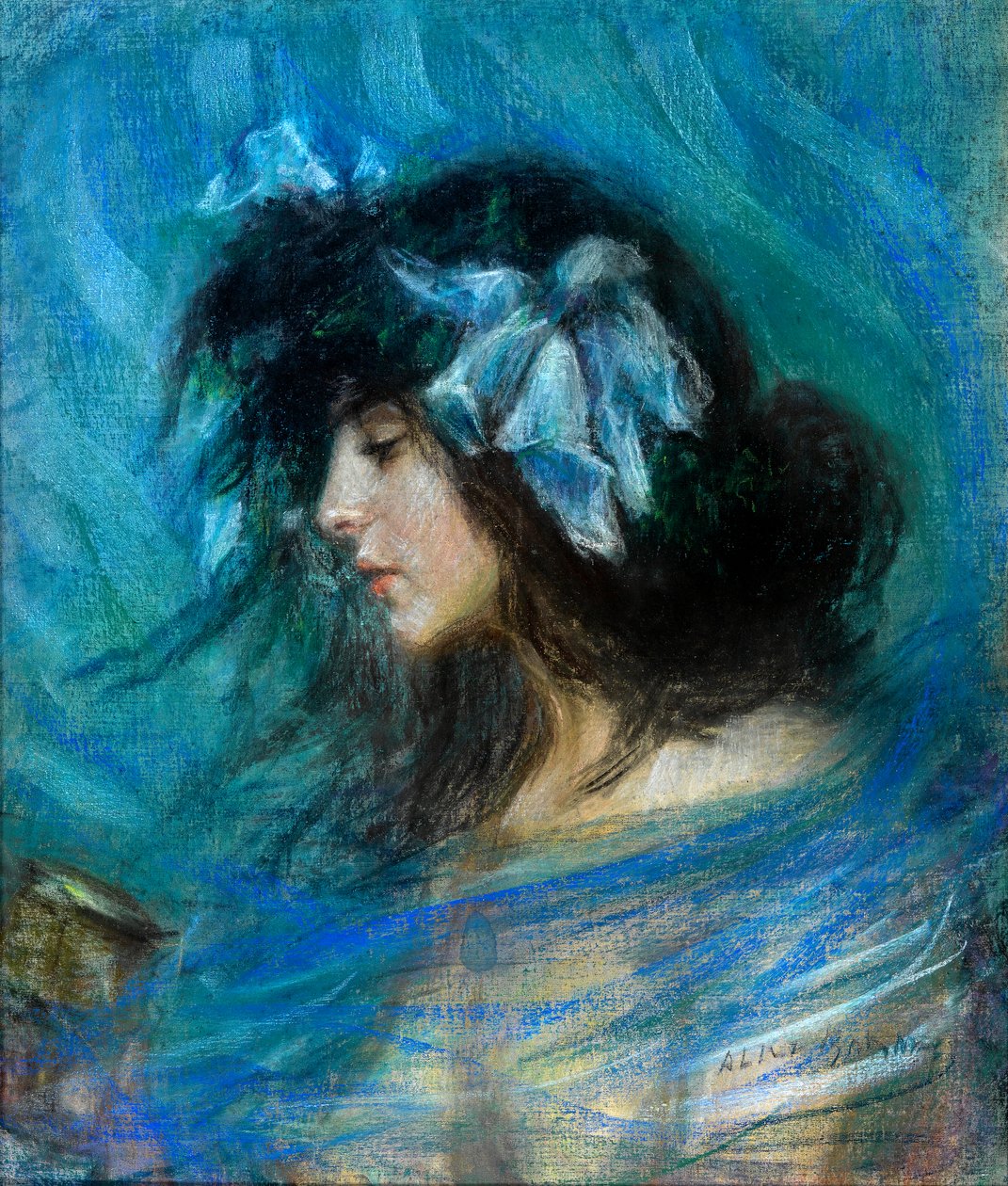 Dreamland, cca 1906 (pastel na papíře) od Alice Pike Barney