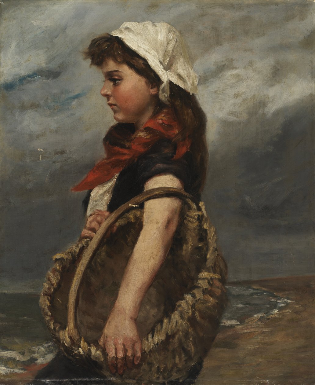 Dívka s košíkem, ca. 1888. od Alice Pike Barney