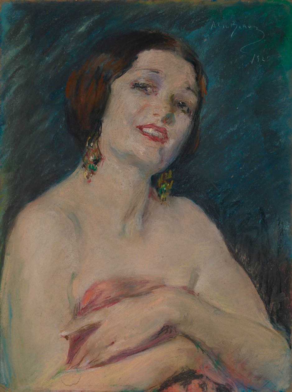Model Holding Drapery od Alice Pike Barney