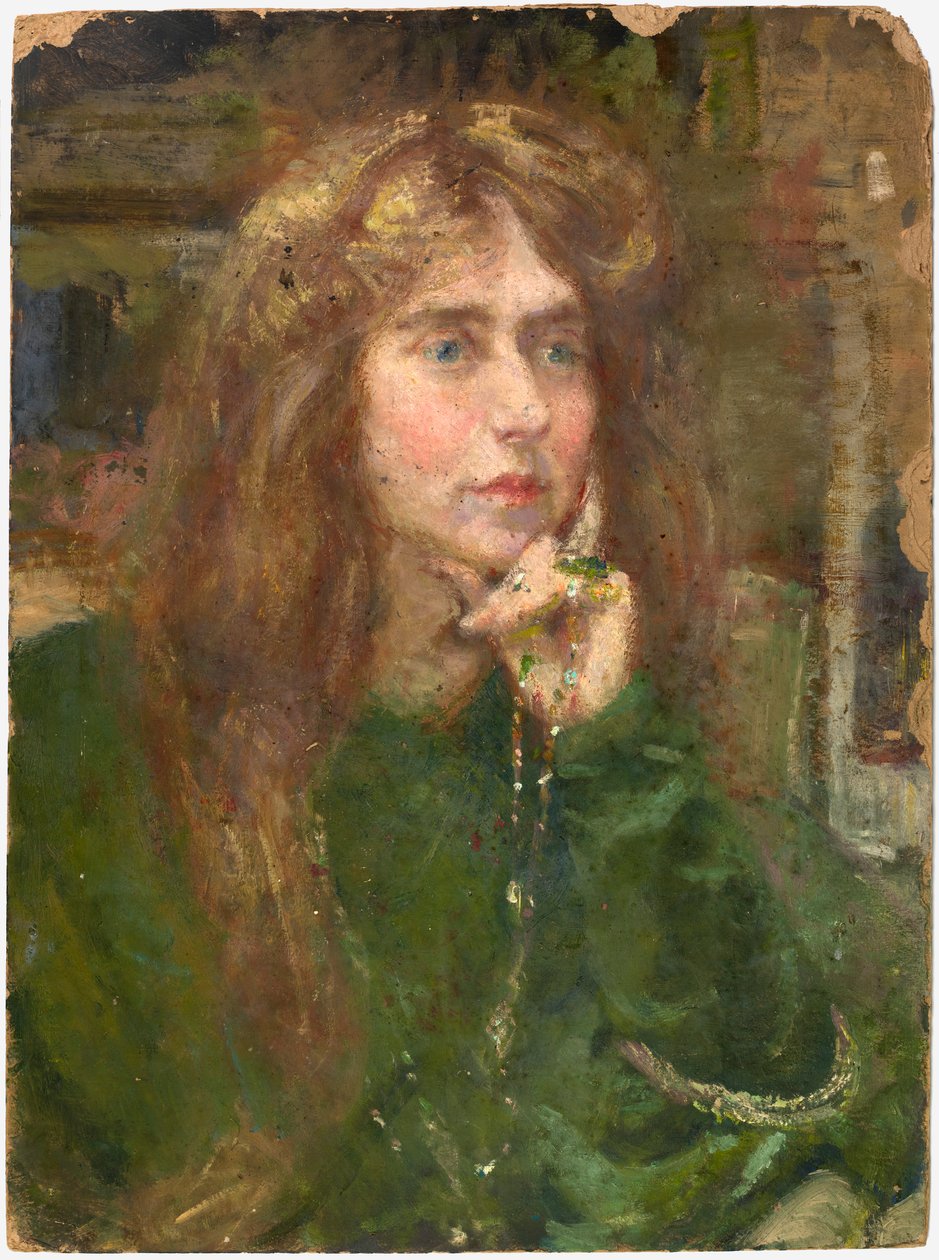 Natalie s náhrdelníkem, ca. 1900. od Alice Pike Barney