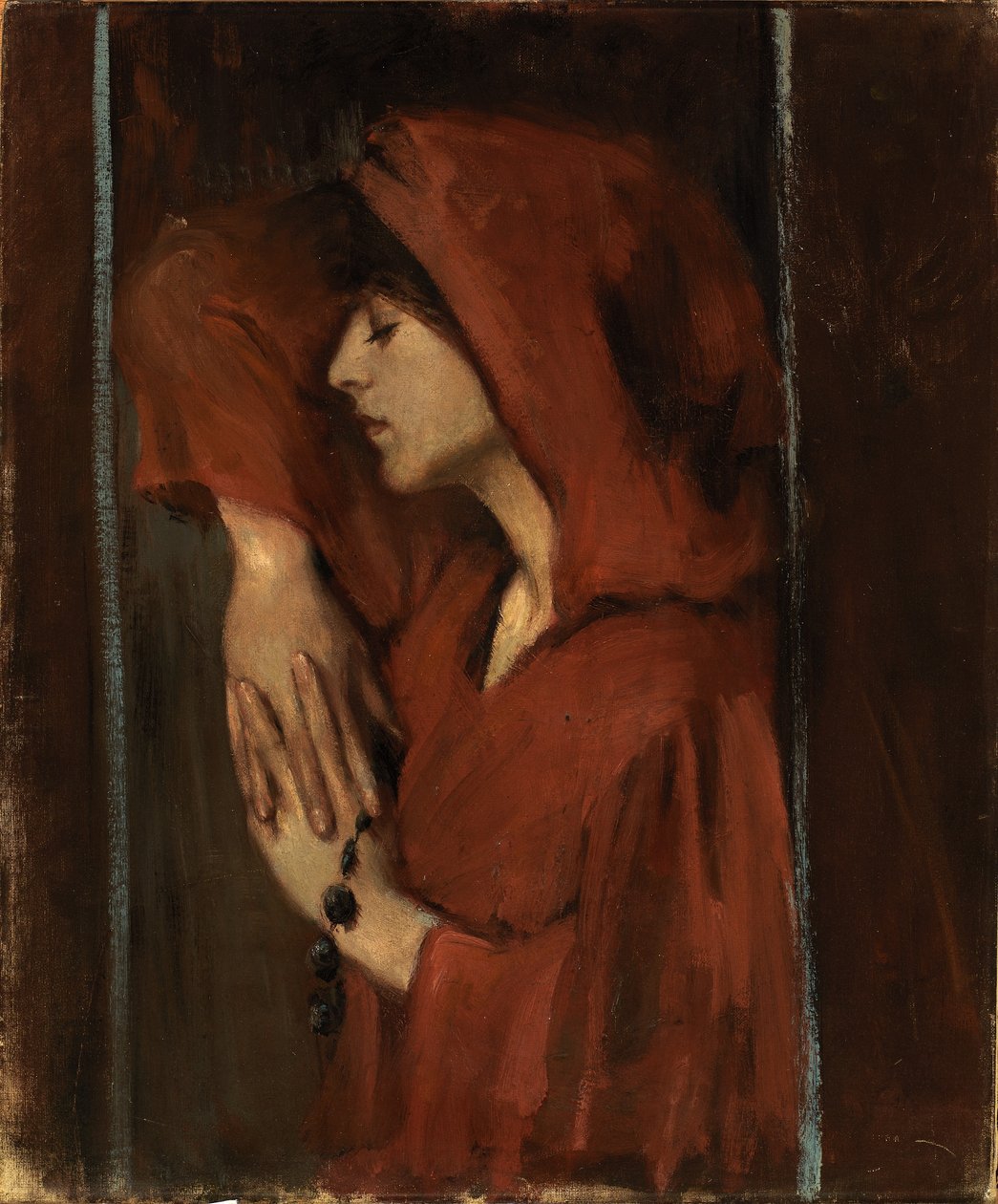Žena s červenou kapucí od Alice Pike Barney